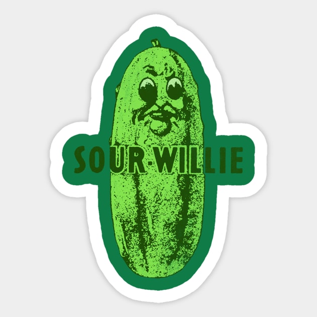 Sour-Willie Sticker by vokoban